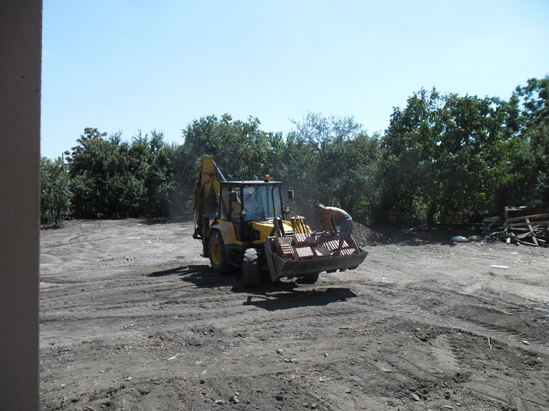 Moving bricks to top floor